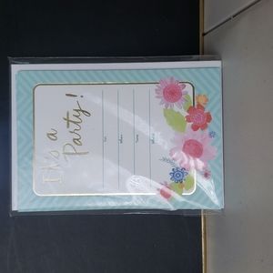 Hallmark pastel floral party invitations